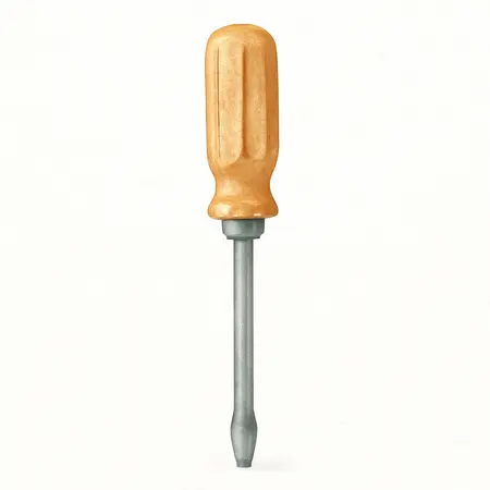 Water color illustrative image of a generic 5/16 in. x 6 in. Slotted Screwdriver
