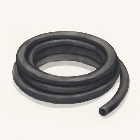 Water color illustrative image of a generic 5/16 in. x 8 ft. Black Heat Shrink Tubing