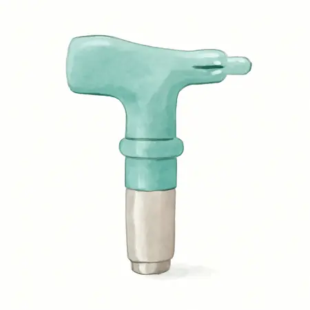 Water color illustrative image of a generic 519 Reversible Airless Paint Spray Tip