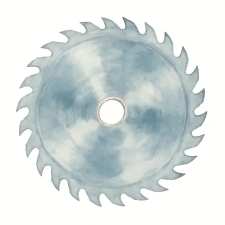 Water color illustrative image of a generic 5-3/8 in., 30T Metal Cutting Circular Saw Blade
