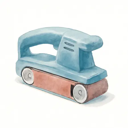 Water color illustrative image of a generic 5.3 Amp, 1/2 in. x 18 in. Bandfile Belt Sander