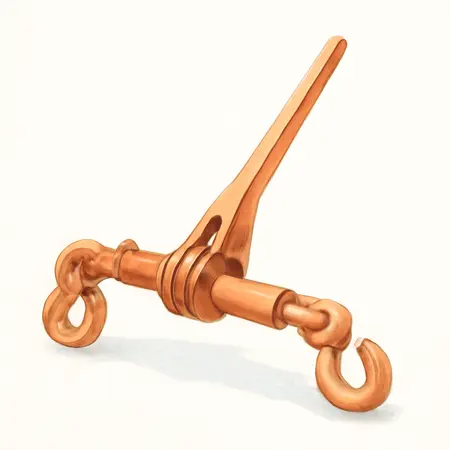 Water color illustrative image of a generic 5400 lb. Ratcheting Load Binder