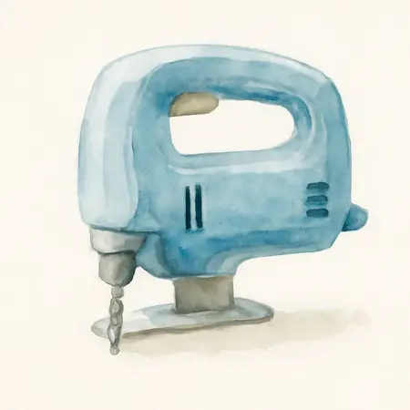 Water color illustrative image of a generic 5.5 Amp Cut-out Tool