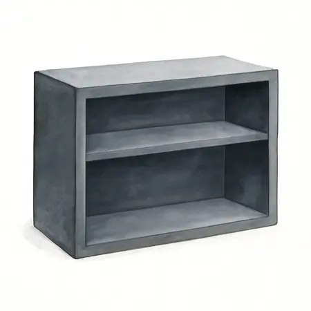 Water color illustrative image of a generic 56 in. Professional Overhead Cab, Black