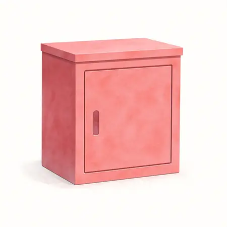 Water color illustrative image of a generic 56 in. Professional Overhead Cab, Red