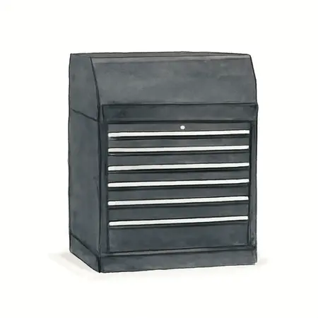 Water color illustrative image of a generic 56 in. Professional Top Chest, Black