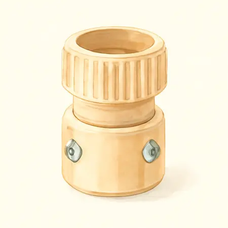 Water color illustrative image of a generic 5/8 in. to 3/4 in. Female Hose Mender