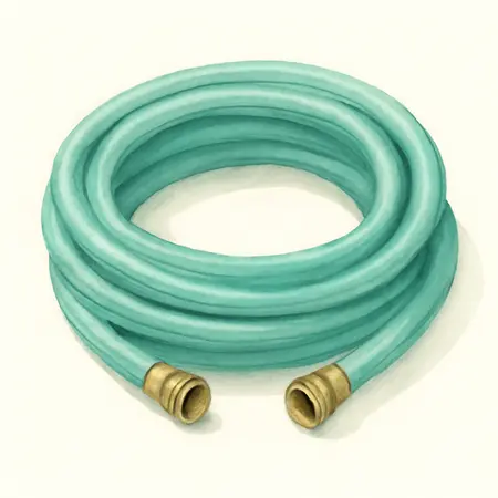 Water color illustrative image of a generic 5/8 in. x 100 ft. Garden Hose