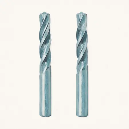 Water color illustrative image of a generic 1/8 in. M2 High-Speed Steel Spiral Cut-Out Bits, 2-Pack