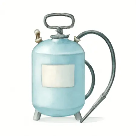 Water color illustrative image of a generic 40 lb. Pressurized Soda Blaster