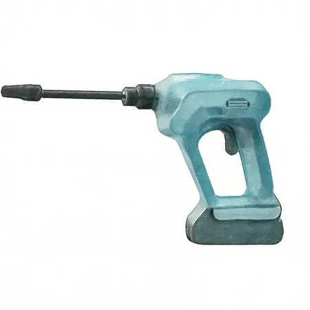Water color illustrative image of a generic 20V Cordless Portable Power Cleaner  - Tool Only