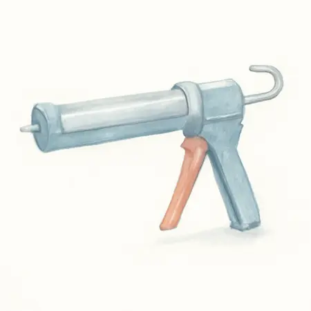 Water color illustrative image of a generic 20V Caulk and Adhesive Gun - Tool Only