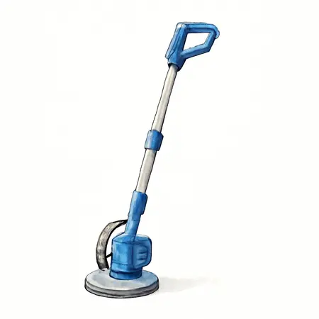 Water color illustrative image of a generic 5 Amp, 9 in. Variable Speed Drywall Sander