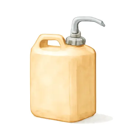 Water color illustrative image of a generic 5 Gallon Diesel Can