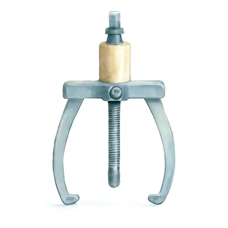 Water color illustrative image of a generic 5 Ton Three Jaw Hydraulic Gear Puller