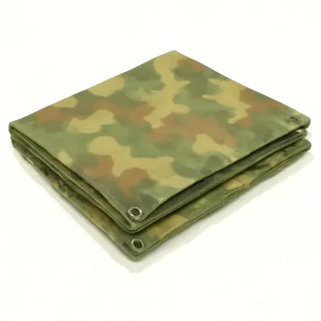 Water color illustrative image of a generic HFT 5 ft. 6 in. x 7 ft. 6 in. Camouflage All-Purpose/Weather-Resistant Tarp