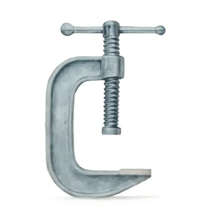 Water color illustrative image of a generic 5 in. Deep Throat U-Clamp