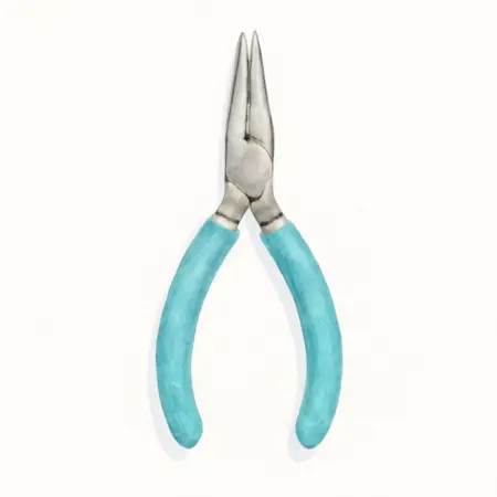 Water color illustrative image of a generic 5 in. Tweezer Pliers