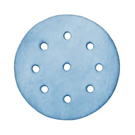 Water color illustrative image of a generic 5 in., 220 Grit PSA Sanding Discs with Zirconia Alumina Grain, 5-Pack
