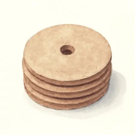 Water color illustrative image of a generic 5 in. Ceramic Fiber Discs, 24 Grit, 5-Pack