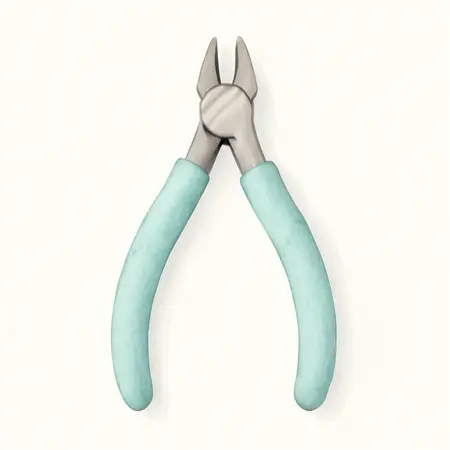 Water color illustrative image of a generic 5 in. Electronics Side Cutter