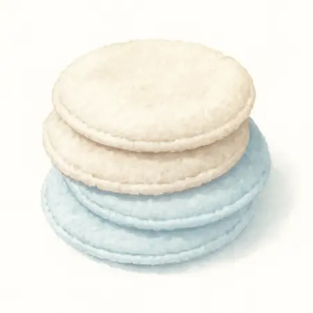 Water color illustrative image of a generic 5 in. to 6 in. Terry Microfiber and Fleece Polishing Bonnets, 4-Pack