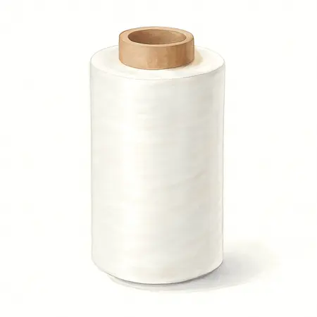 Water color illustrative image of a generic 5 in. x 1000 ft. High Performance Stretch Wrap