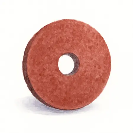 Water color illustrative image of a generic 5 in. x 7/8 in. 60 Grit Fiber Discs, 5 Pc.