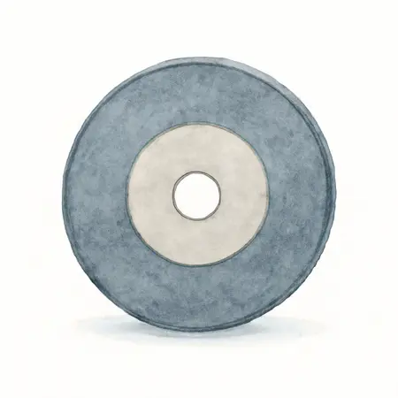 Water color illustrative image of a generic 6-1/2 in. x 3/32 in. x 5/8 in. Type 01/41 Metal Cut-off Wheel
