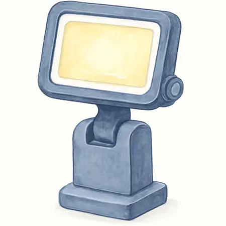 Water color illustrative image of a generic 6000 Lumen LED Work Light