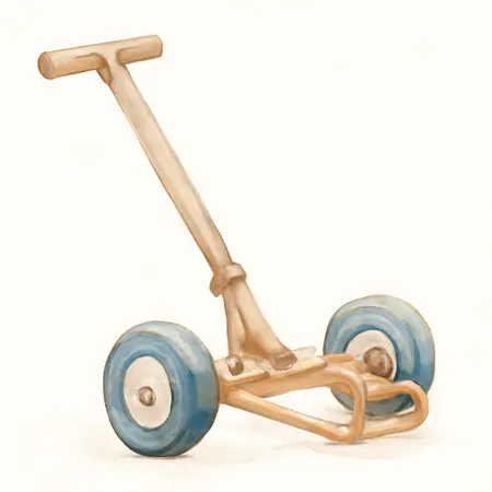 Water color illustrative image of a generic 600 lb. Trailer Dolly