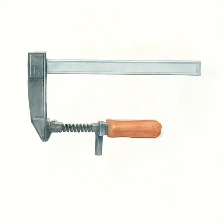 Water color illustrative image of a generic 60 in. Aluminum Bar Clamp