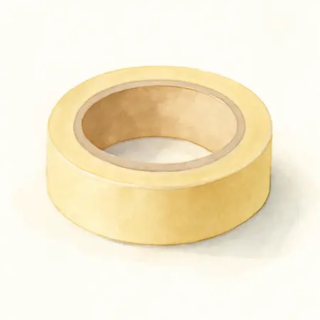 Water color illustrative image of a generic 60 yd. x 1.88 in. General Purpose Masking Tape