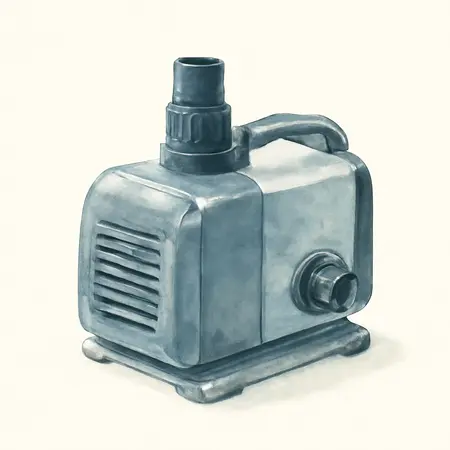 Water color illustrative image of a generic 620 GPH Submersible Pond Pump