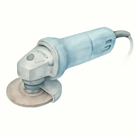 Water color illustrative image of a generic 6 Amp, 3 in. High Speed Electric Cut-Off Tool