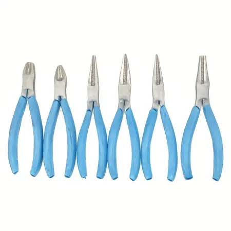 Water color illustrative image of a generic Precision Pliers Set, 6 Piece