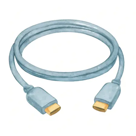 Water color illustrative image of a generic HFT 6 ft. HDMI™ Cable