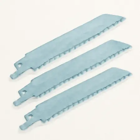 Water color illustrative image of a generic 9 in.  14  TPI Bi-Metal Reciprocating Saw Blades, 4 Pack