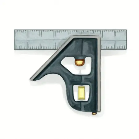 Water color illustrative image of a generic 6 in. Combination Square