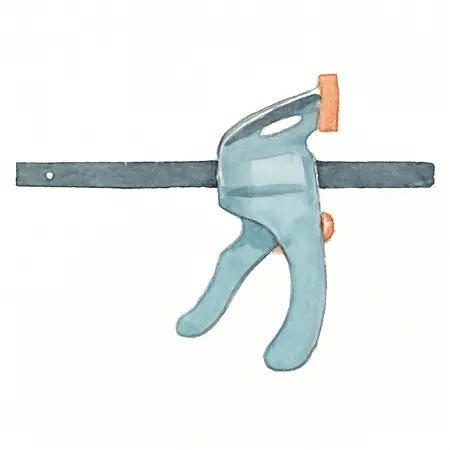Water color illustrative image of a generic 6 in. High Power Trigger Clamp/Spreader