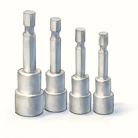 Water color illustrative image of a generic 6 in. Impact Rated Magnetic SAE Nut Setters, 5 Piece