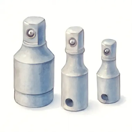 Water color illustrative image of a generic 6 in. Impact Rated Wobble Socket Adapter Set, 3 Piece