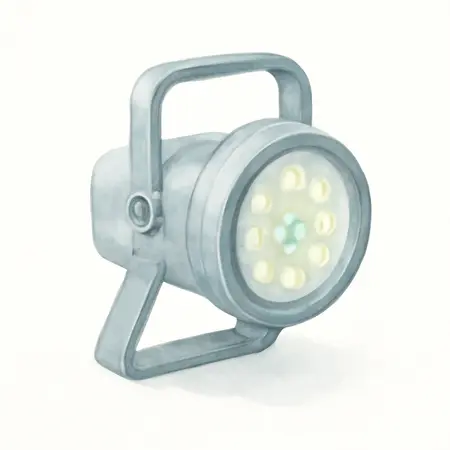 Water color illustrative image of a generic 6 in. LED Spot Light