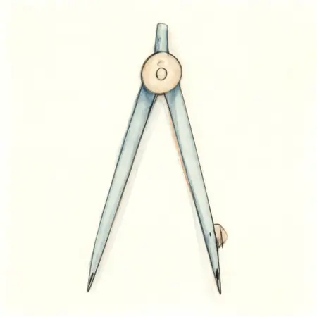 Water color illustrative image of a generic 6 in. Locking Wing Divider