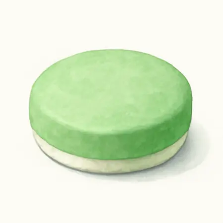 Water color illustrative image of a generic 6 in.  Medium Foam Polishing Pad  - Green