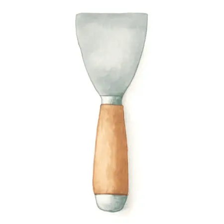 Water color illustrative image of a generic 6 in. Putty-Joint Knife