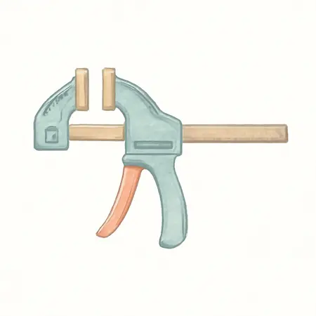 Water color illustrative image of a generic 6 in. Ratcheting Bar Clamp/Spreader