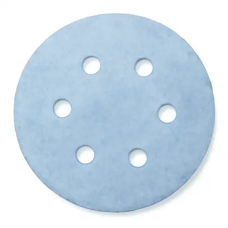 Water color illustrative image of a generic 6 in. 180 Grit Hook and Loop 6-Hole Pattern Sanding Discs with Zirconia Grain, 5-Pack