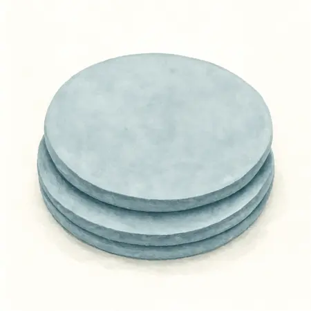 Water color illustrative image of a generic 6 in., 3000 Grit Hook-and-Loop Foam Sanding Discs, 3 Pack