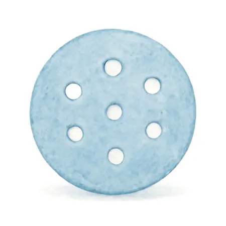 Water color illustrative image of a generic 6 in. 320 Grit Hook and Loop 6-Hole Pattern Sanding Discs with Zirconia Grain, 5-Pack